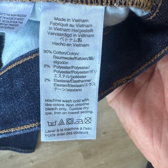 J Crew Women's 9" High Rise Vintage Straight Leg Jean Denim Pants Blue 27 Tall - Picture 8 of 8